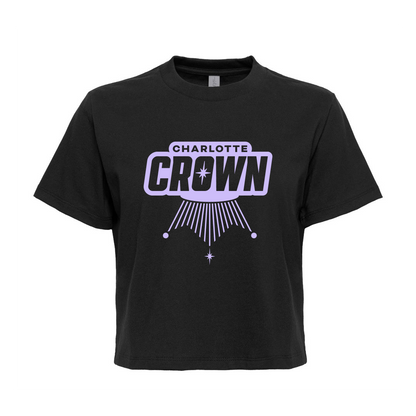Charlotte Crown Women's Heavyweight Boxy Logo Tee