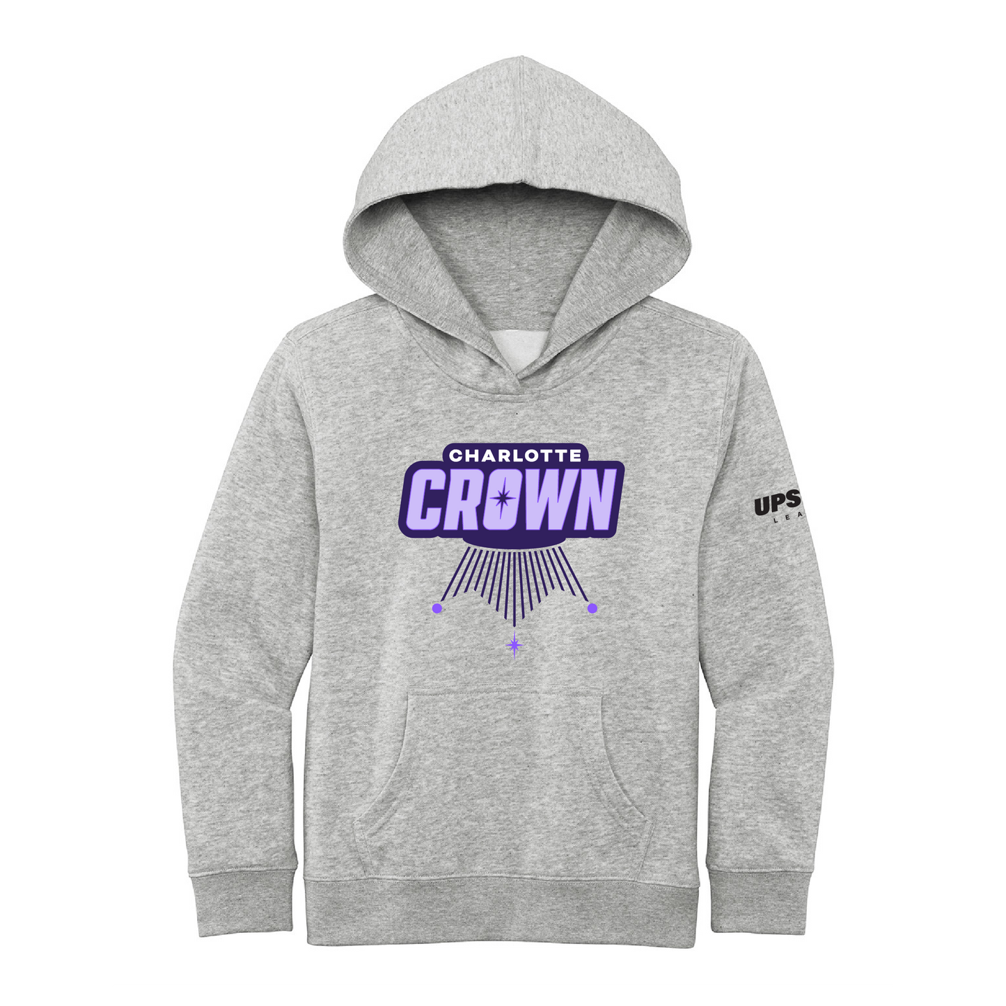 Charlotte Crown Youth District Gray Hooded Sweatshirt